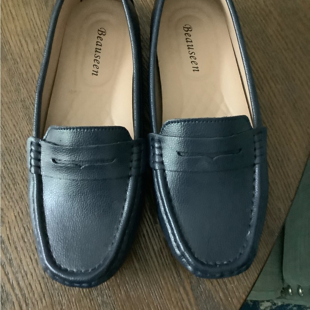 Leather slip on Penny Loafers